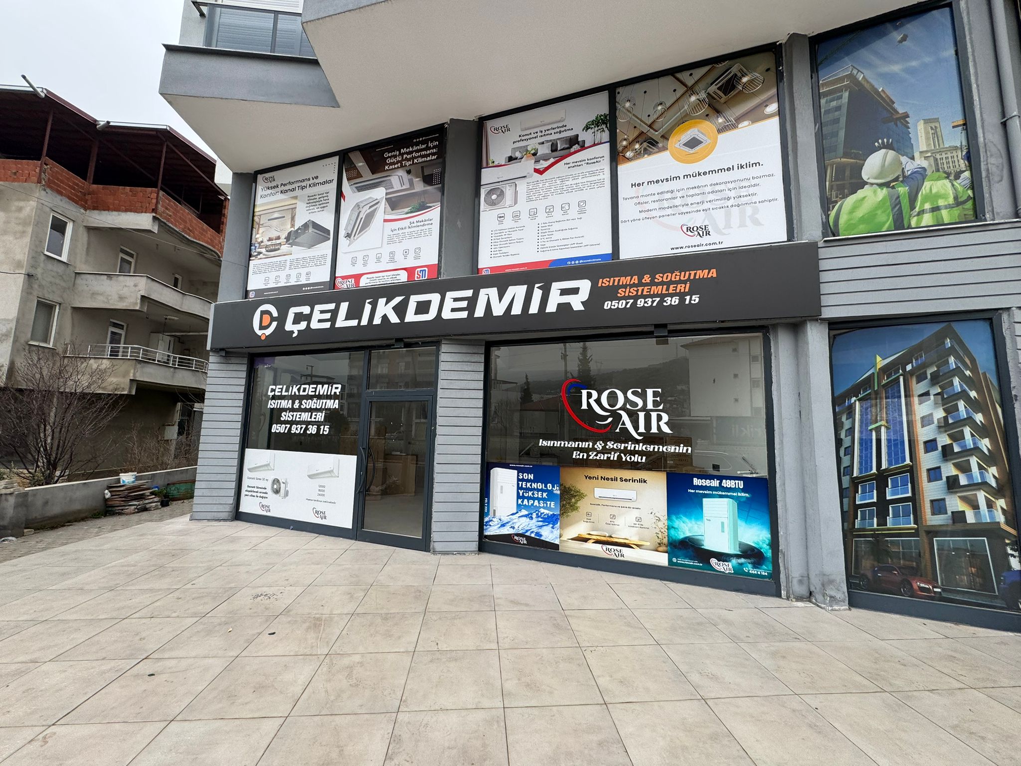 Ticari bina iklimlendirme projesi — Burdur bölgesi için kanallı klima çözümü örneği